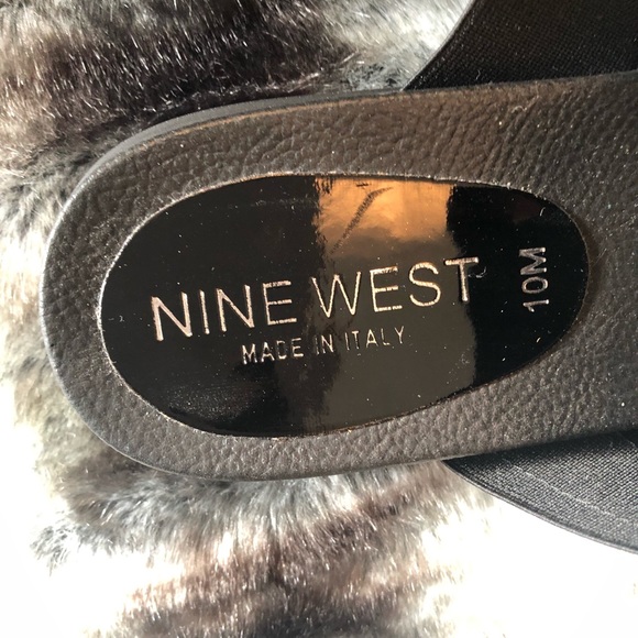 Nine West Black Patent Leather Gladiator Sandals - Picture 3 of 4